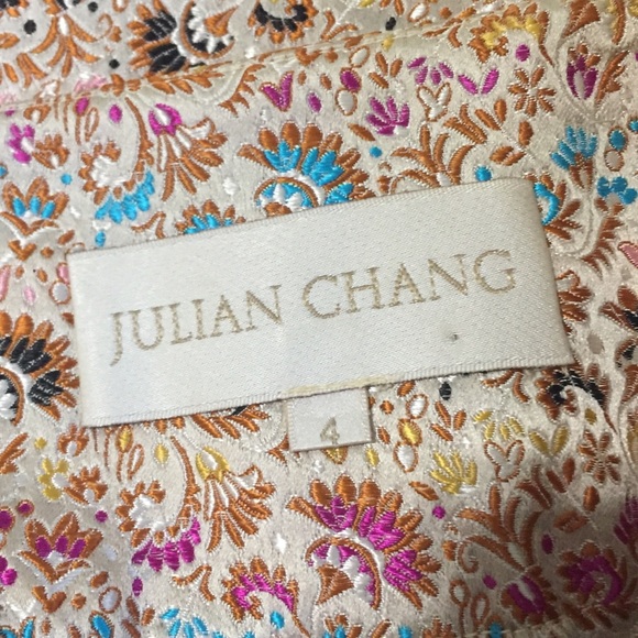 Julian Chang Brocade Straight Leg Pants - Picture 4 of 5